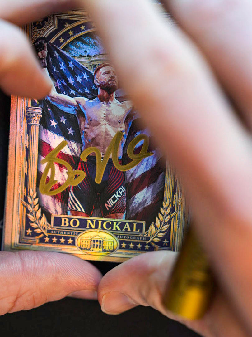 IMMORTAL MOMENTS™ "Freedom Forged" Bo Nickal Autograph Collectible