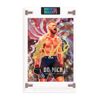 IMMORTAL MOMENTS™ "Stars & Strikes" Bo Nickal Autograph Collectible