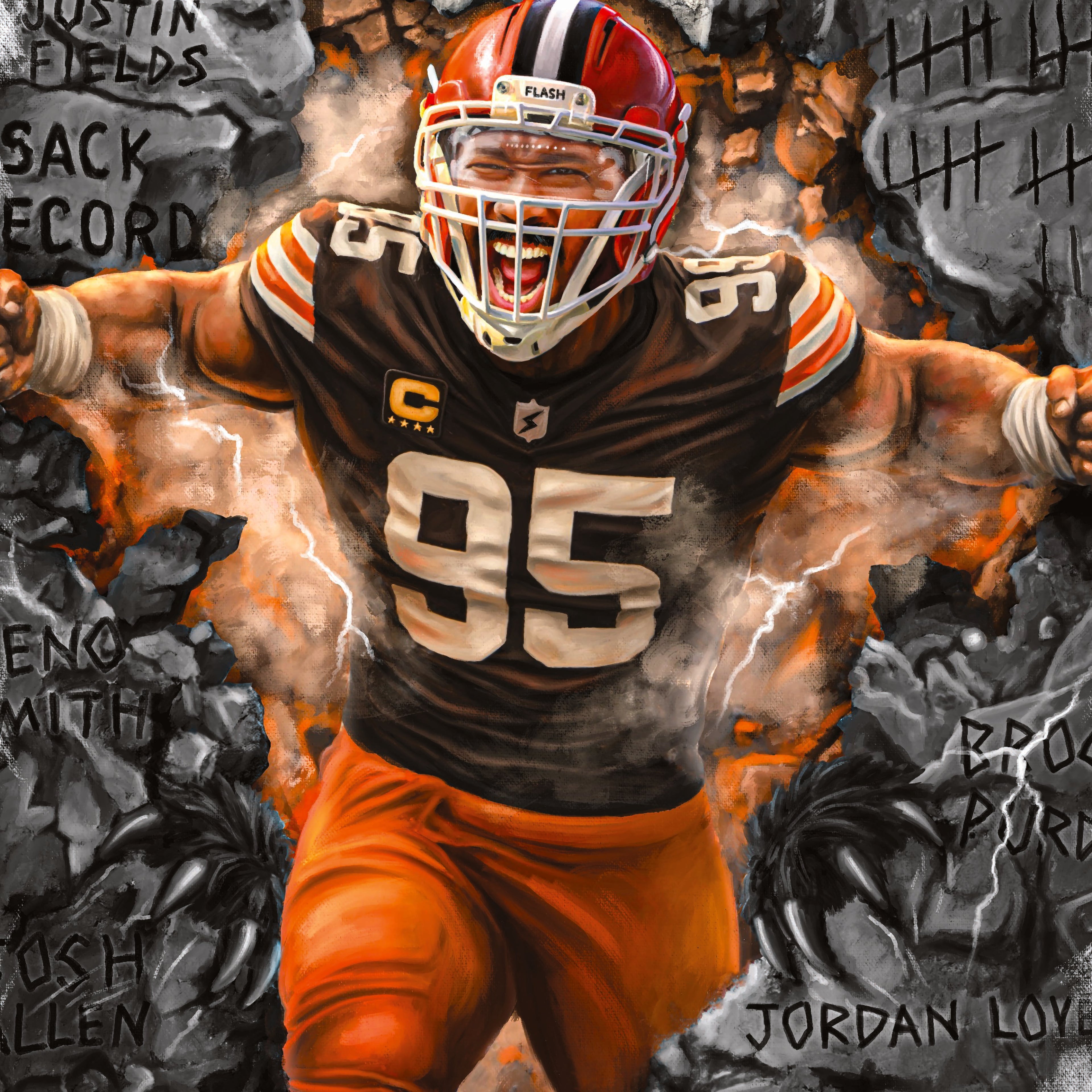 MYLES GARRETT "CROWNED" THE SACK KING