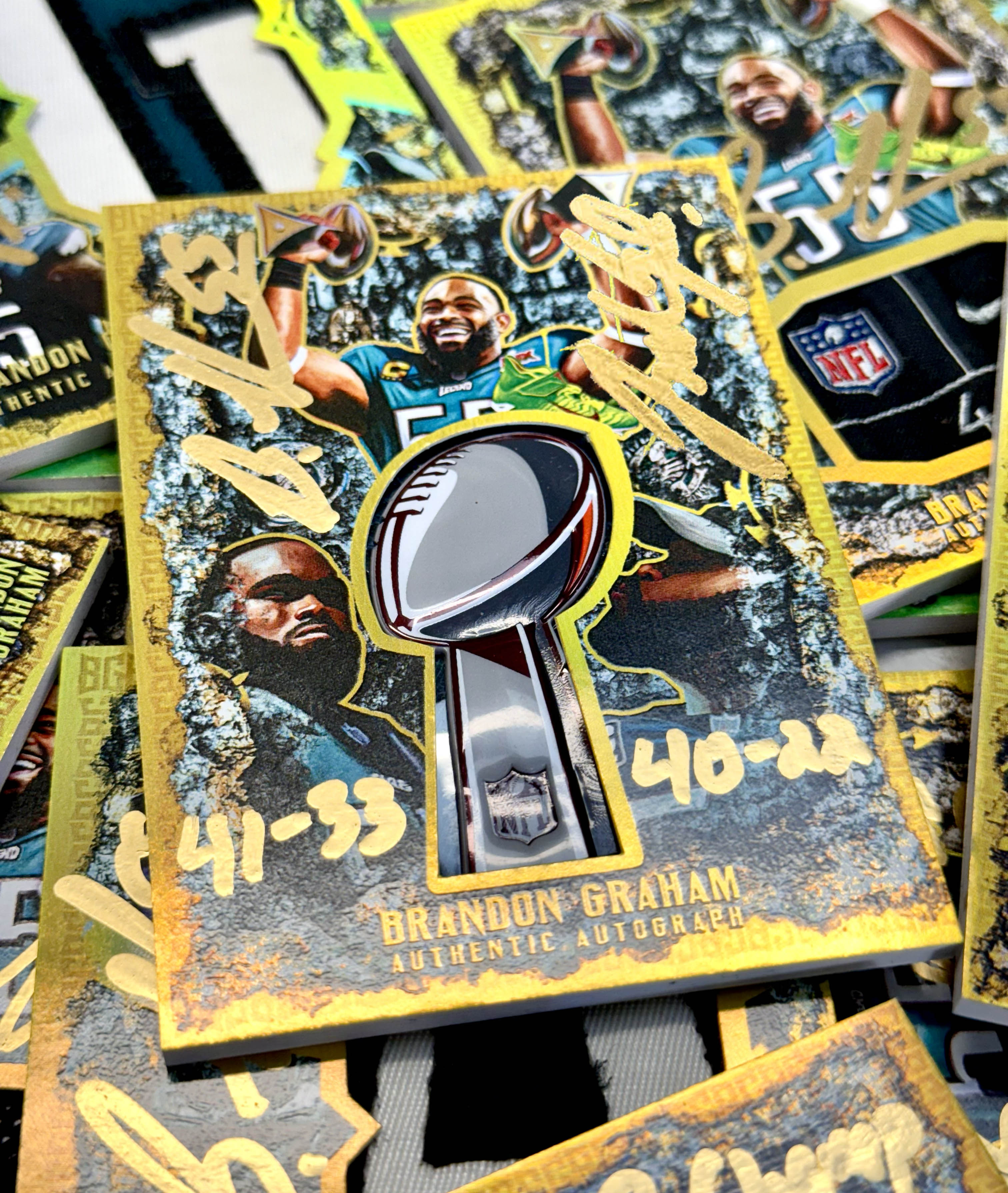 BRANDON GRAHAM "FOREVER 55" GAME WORN LIX RELIC COLLECTIBLE