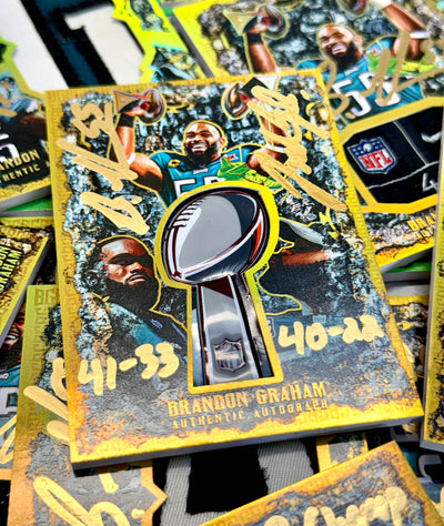 BRANDON GRAHAM "FOREVER 55" GAME WORN LIX RELIC COLLECTIBLE