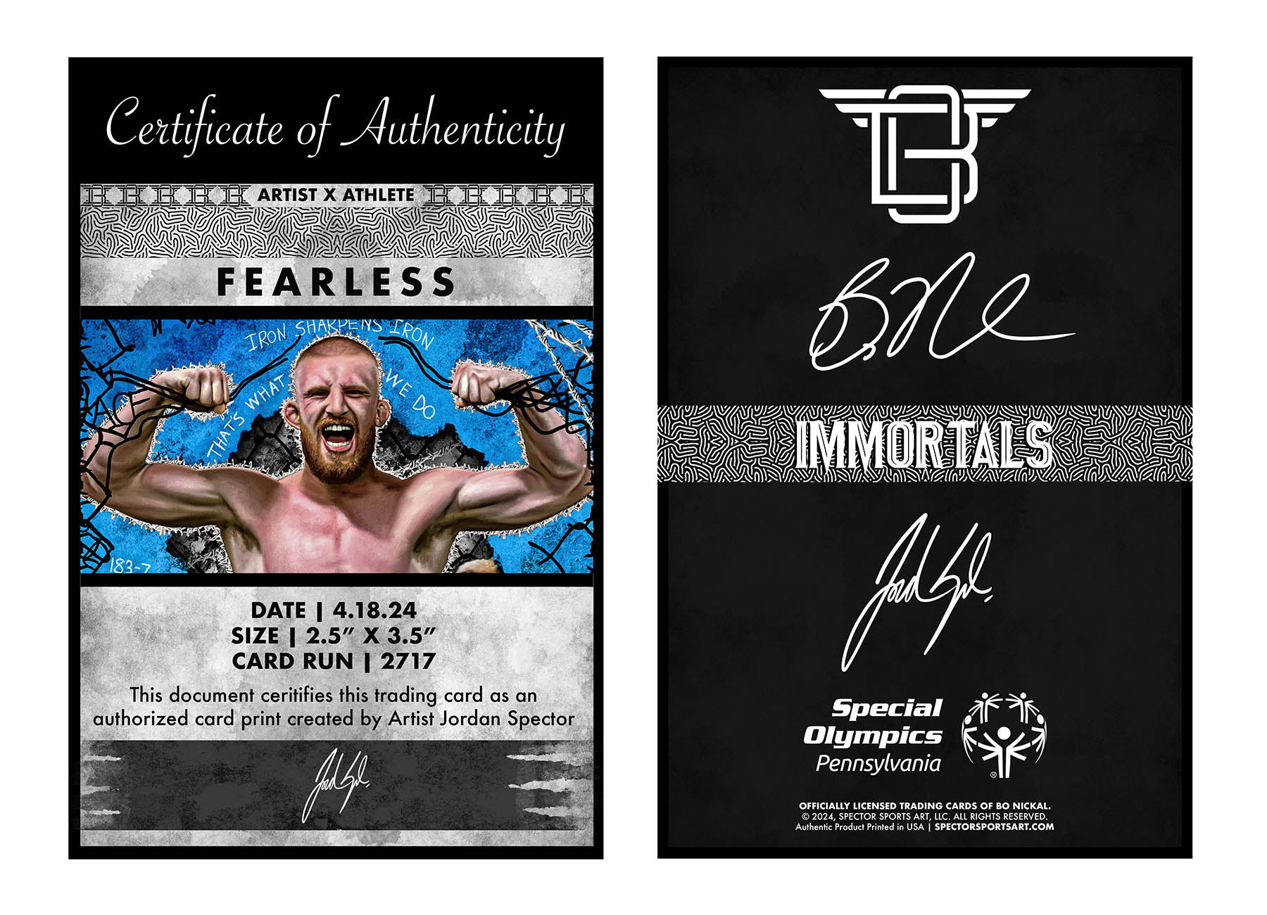 JORDAN SPECTOR X BO NICKAL - "THE ACE" - IMMORTALS™ TRADING CARD
