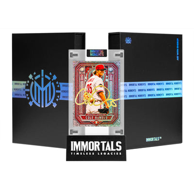 IMMORTAL MOMENTS™  COLE HAMELS "COLE TRAIN" FOREVER 08 SERIES COLLECTIBLE