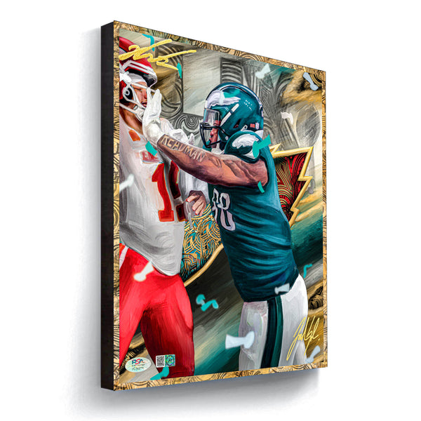Jalen Carter LIX Champion Artist X Athlete Dual Autograph - Pre Order Opportunity