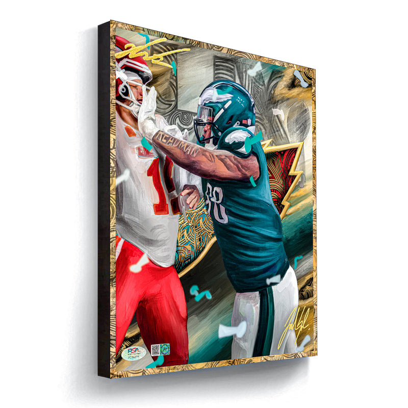 Jalen Carter LIX Champion Artist X Athlete Dual Autograph - Pre Order Opportunity