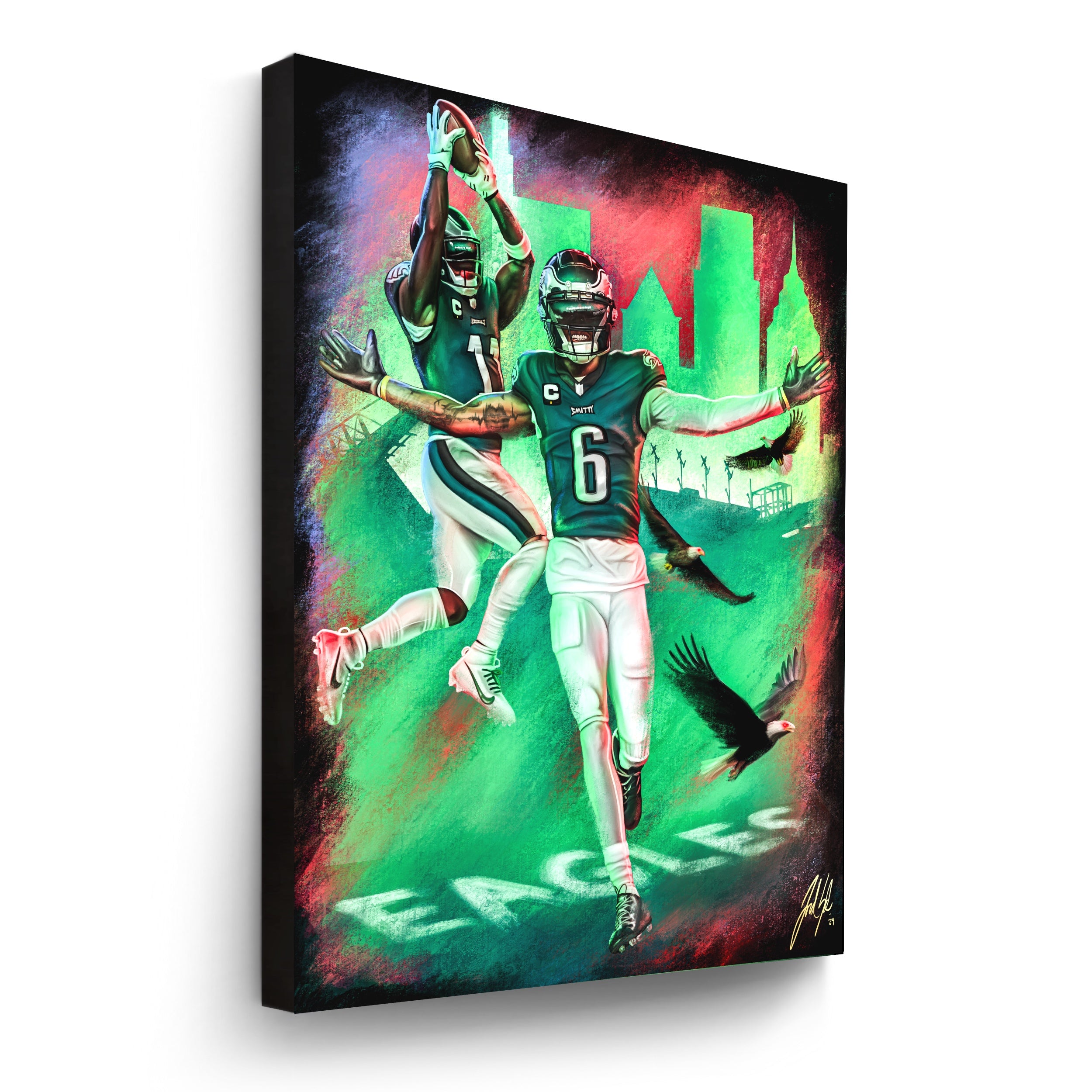 Download Stunning Aj Brown & Devonta Smith Phone Backgrounds Now! - 78gm7vy