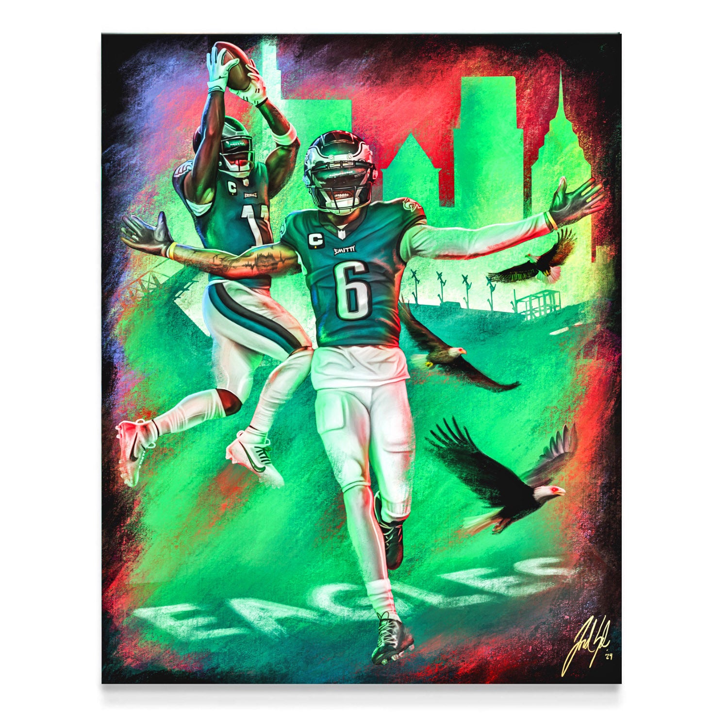 Download Stunning Aj Brown & Devonta Smith Phone Backgrounds Now! - 44ey4xk