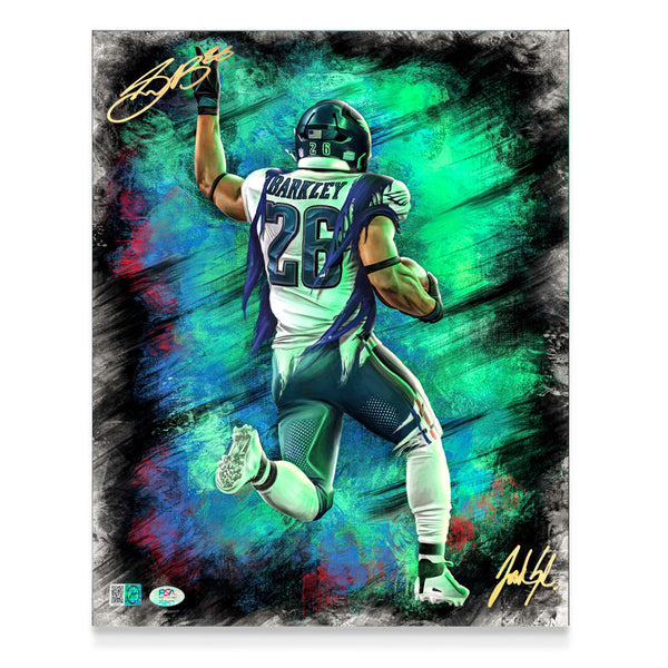 Saquon Barkley "HOMECOMING" Artist X Athlete Dual Autograph - Pre Order Opportunity