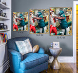 Jalen Carter LIX Champion Artist X Athlete Dual Autograph - Pre Order Opportunity