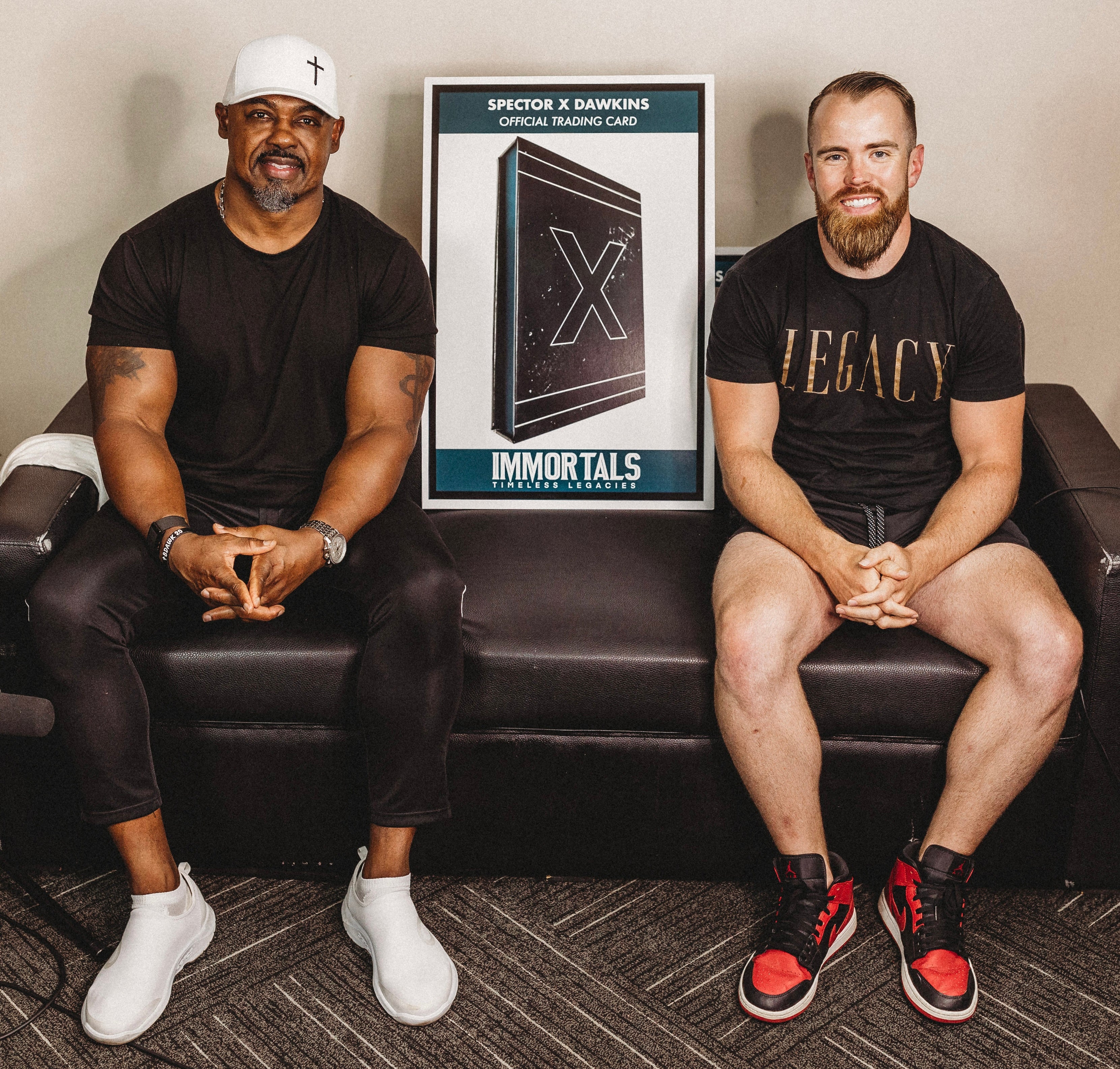 JORDAN SPECTOR X BRIAN DAWKINS - "RELENTLESS" - IMMORTALS™ TRADING CARD - Spector Sports Art -