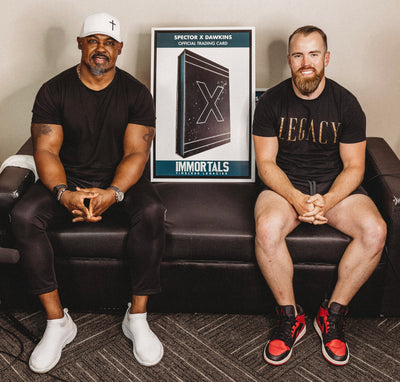 JORDAN SPECTOR X BRIAN DAWKINS - "RELENTLESS" - IMMORTALS™ TRADING CARD - Spector Sports Art -