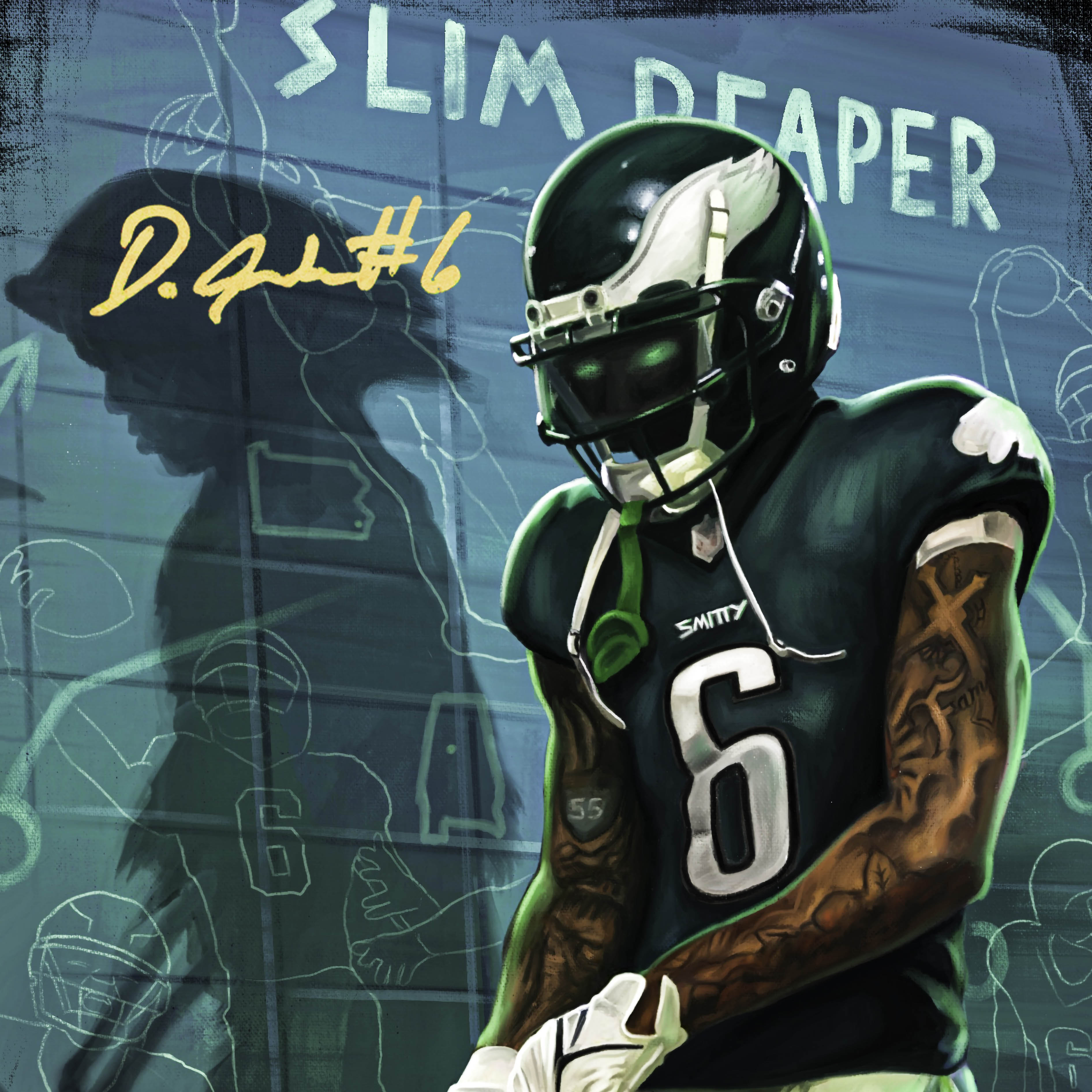 Devonta Smith "PHANTOM SIX" Artist X Athlete Dual Autograph | Pre-Sale Opportunity
