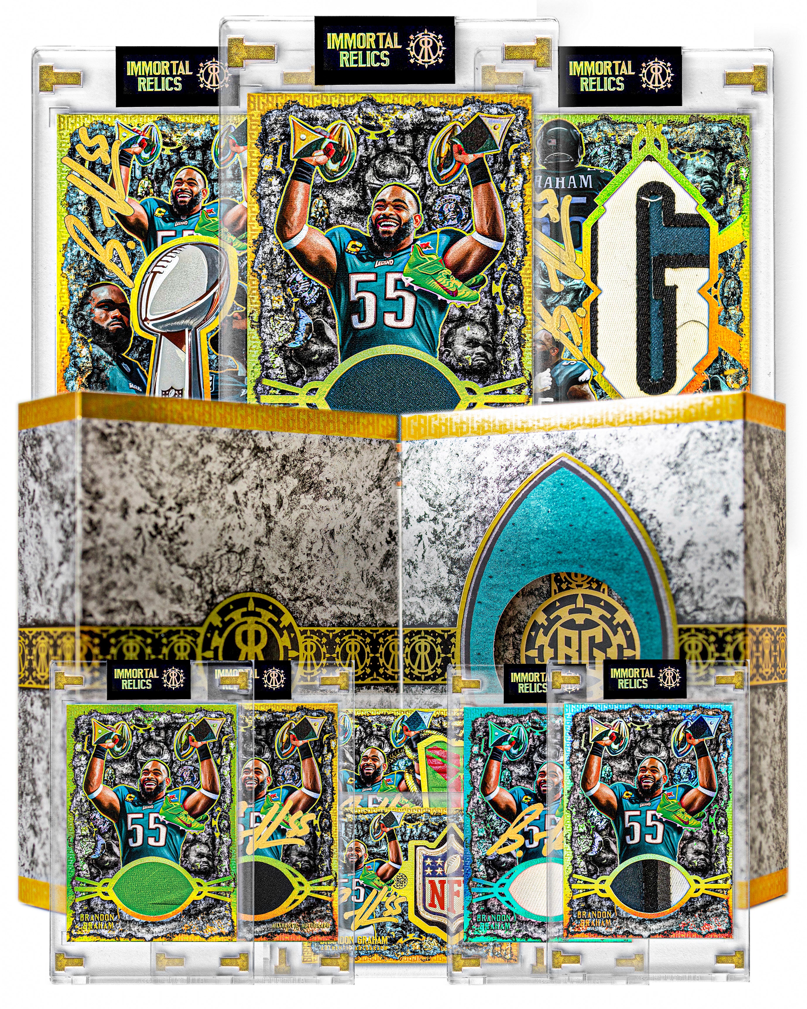 BRANDON GRAHAM "FOREVER 55" GAME WORN LIX RELIC COLLECTIBLE