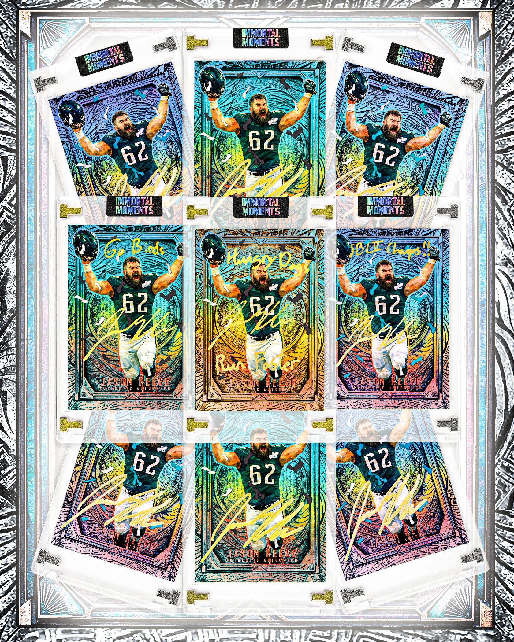 IMMORTAL MOMENTS™ JASON KELCE "THE UNDERDOG" LII CHAMPIONS SET