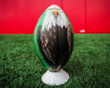 PHILADELPHIA EAGLES "LETS HUNT" 1 OF 1 HAND PAINTED AUTOGRAPHED FOOTBALL