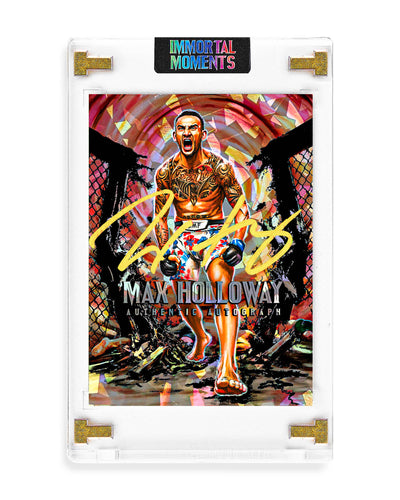 IMMORTAL MOMENTS™ "THROW DOWN" Max Holloway Autograph Collectible