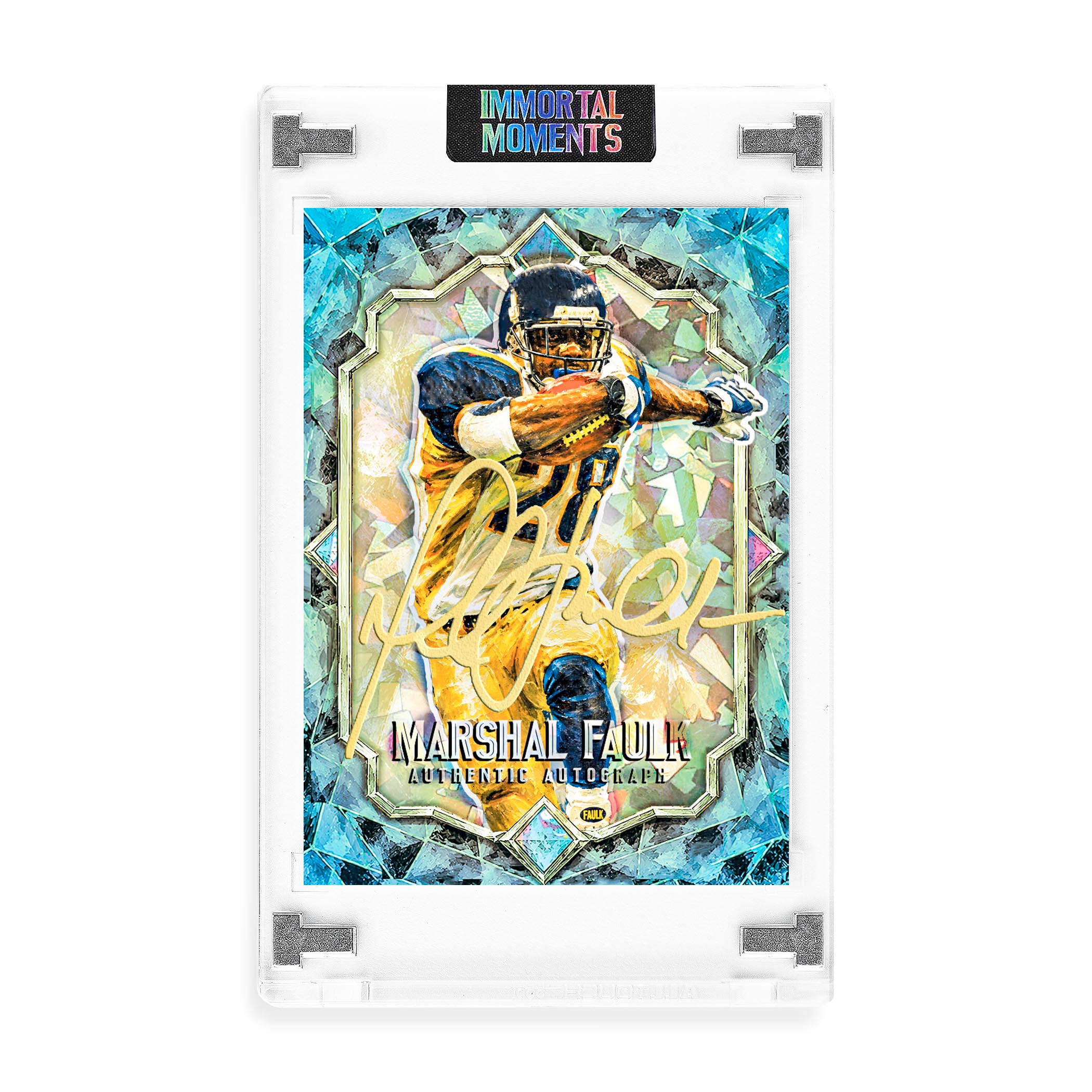 IMMORTAL MOMENTS™ National Gems Marshall Faulk Collectible