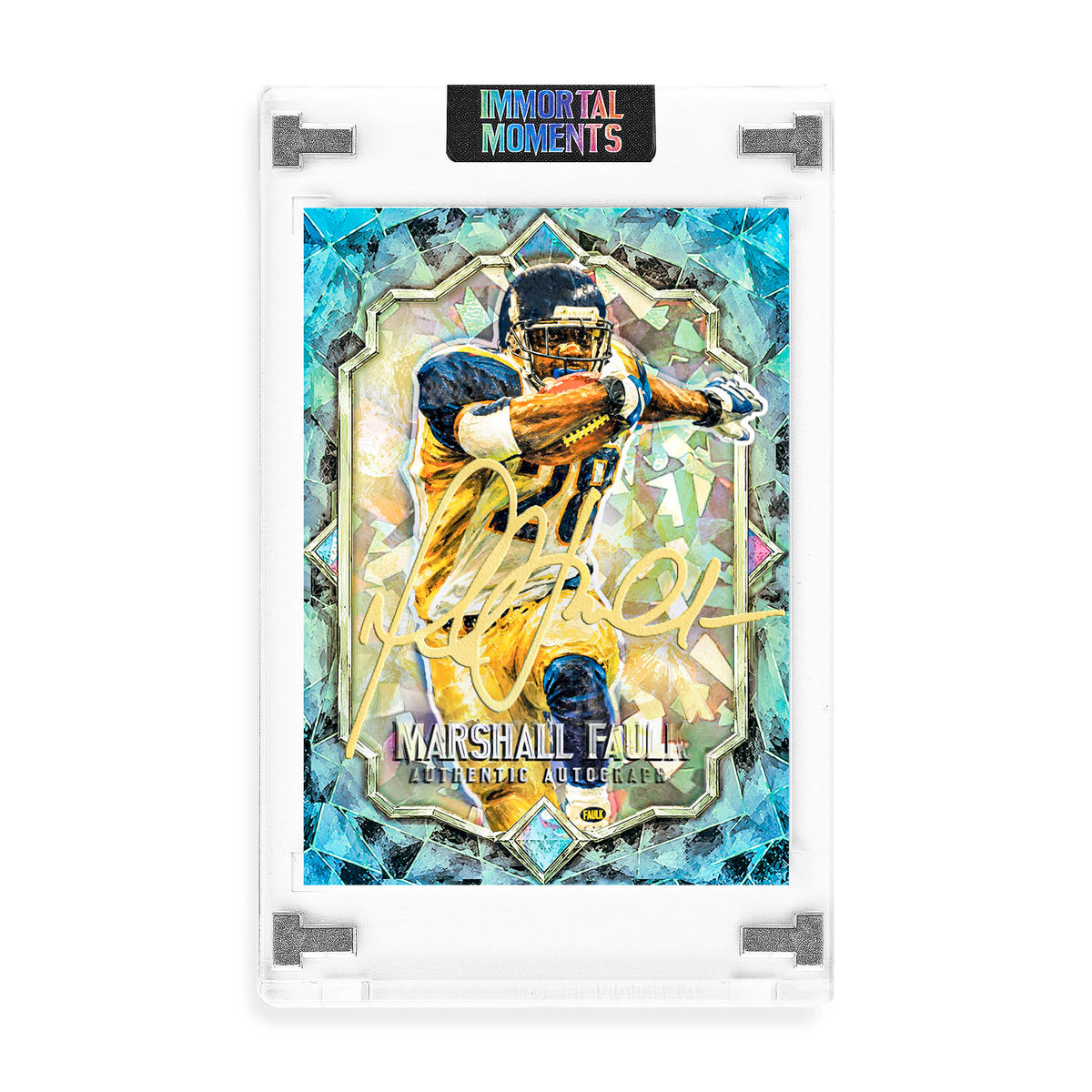 IMMORTAL MOMENTS™ National Gems Marshall Faulk Collectible