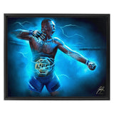 Israel Adesanya “The Last Stylebender” - Spector Sports Art - 16 X 20 Canvas / Framed