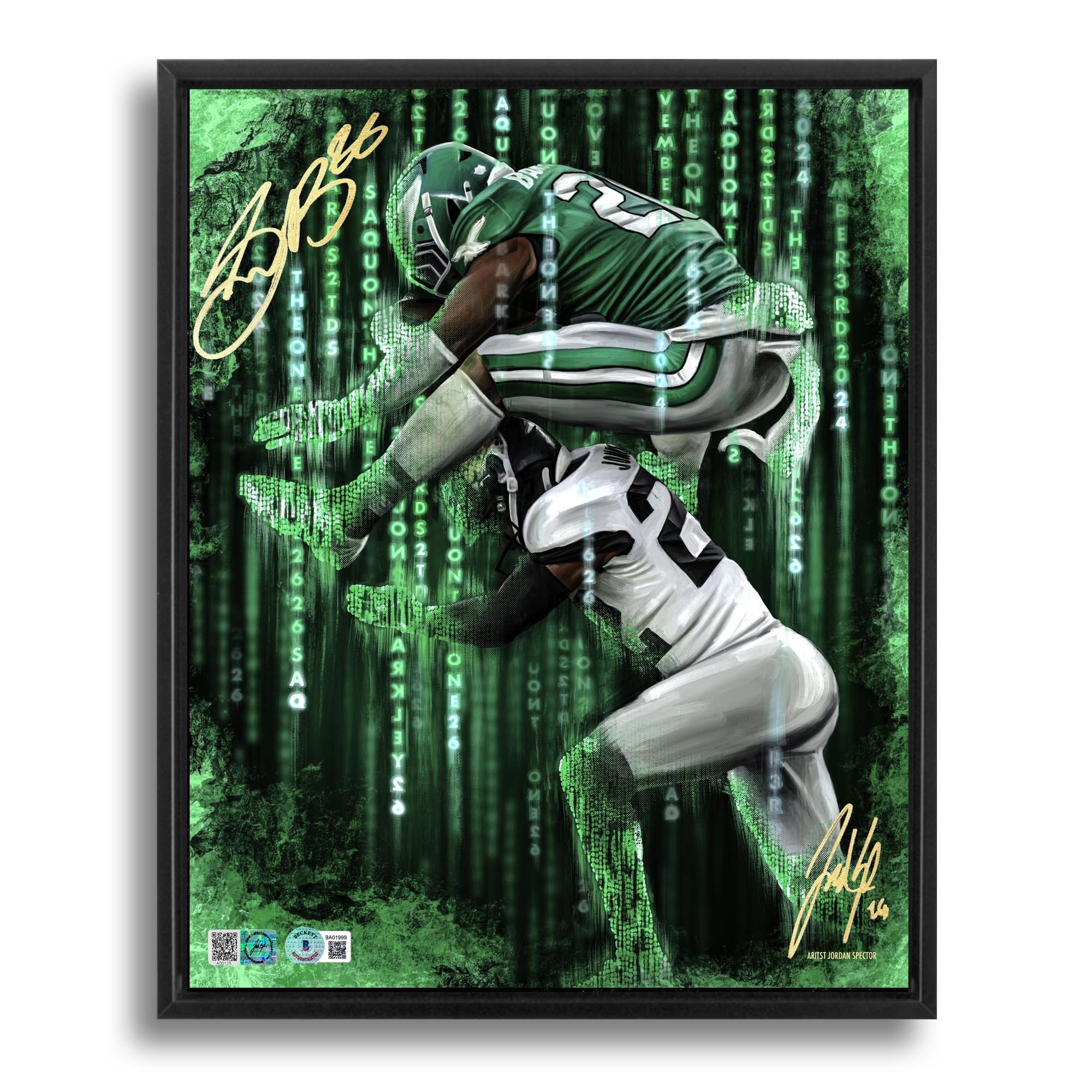 Saquon "THE ONE" Artist X Athlete Dual Autograph | Pre-Sale Opportunity