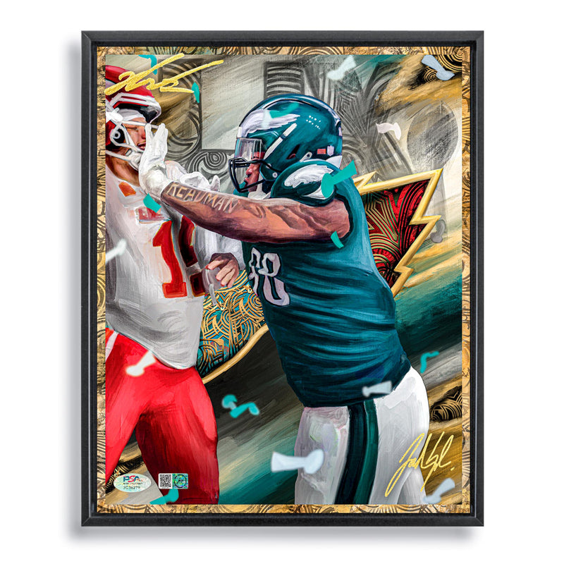 Jalen Carter LIX Champion Artist X Athlete Dual Autograph - Pre Order Opportunity