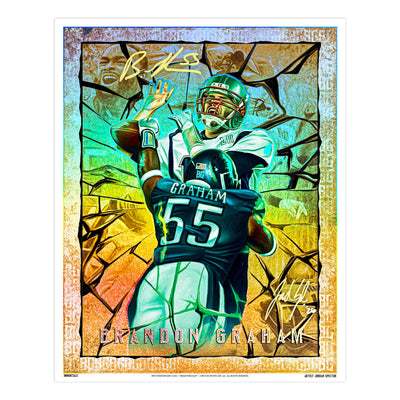IMMORTALS™ BRANDON GRAHAM "BREAKTHROUGH" LEGACY FINE ART EDITION - ARTIST X ATHLETE DUAL AUTOGRAPH