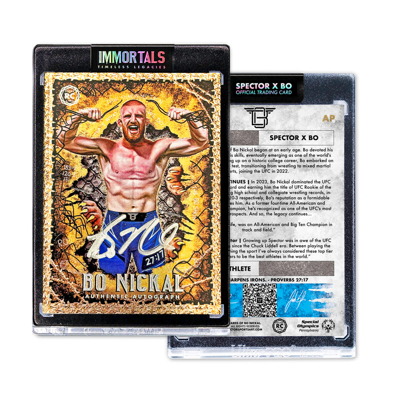 JORDAN SPECTOR X BO NICKAL | "THE ACE" | GOLD PRISM AUTOGRAPH ARTIST PROOF IMMORTALS™ TRADING CARD