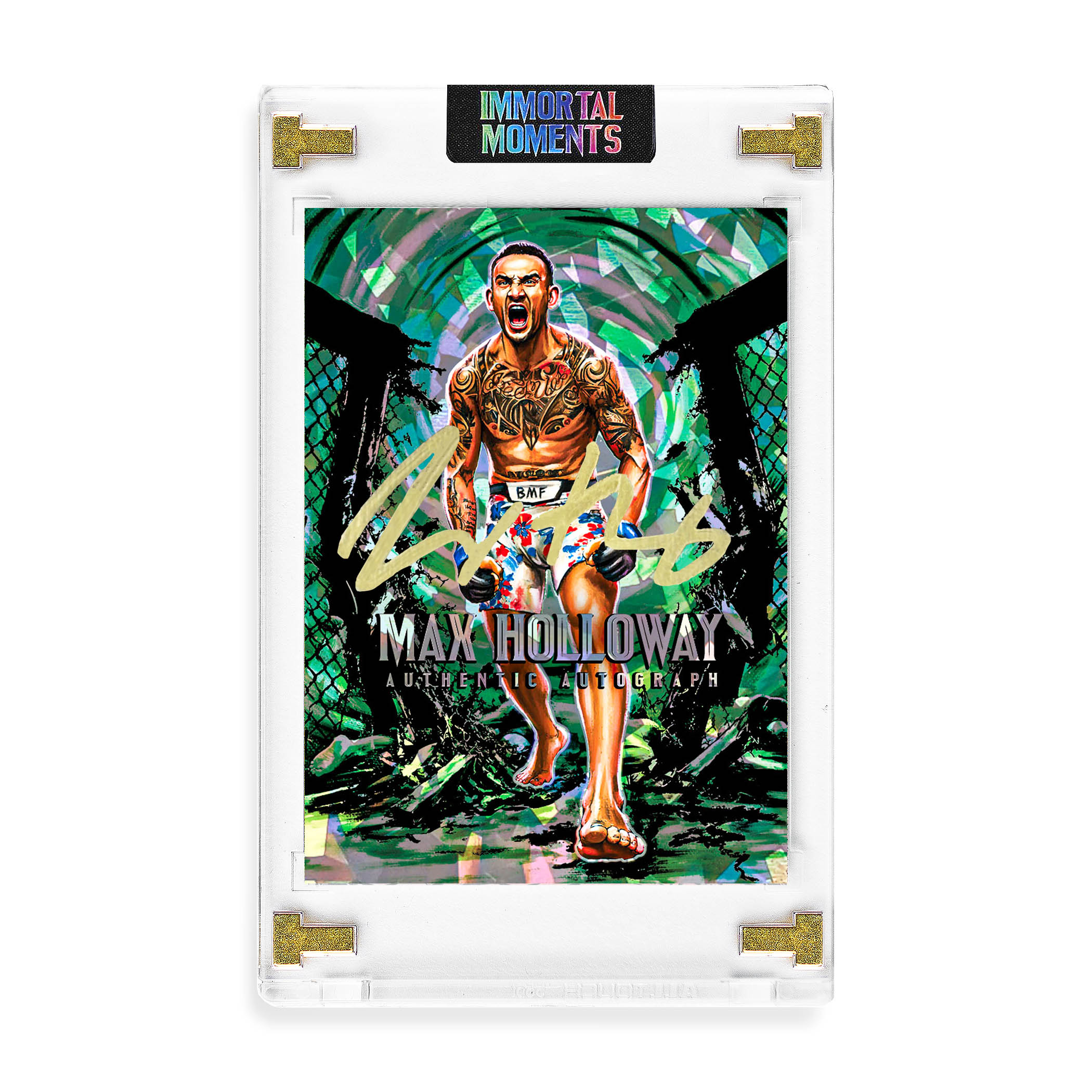 IMMORTAL MOMENTS™ "THROW DOWN" Max Holloway Autograph Collectible