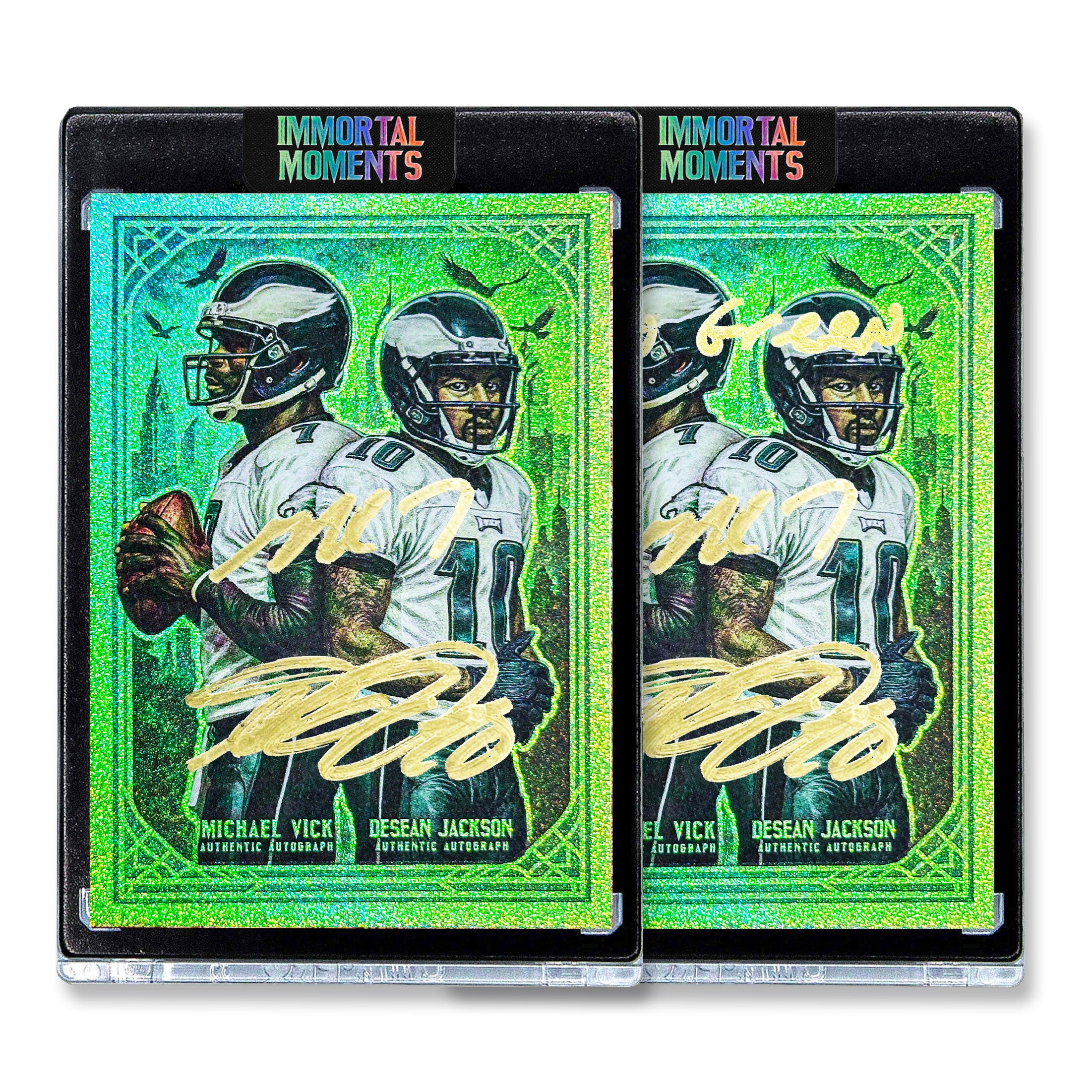 IMMORTAL MOMENTS™ MIKE VICK & DJAX "FLIGHT CHECK" COLLECTIBLE