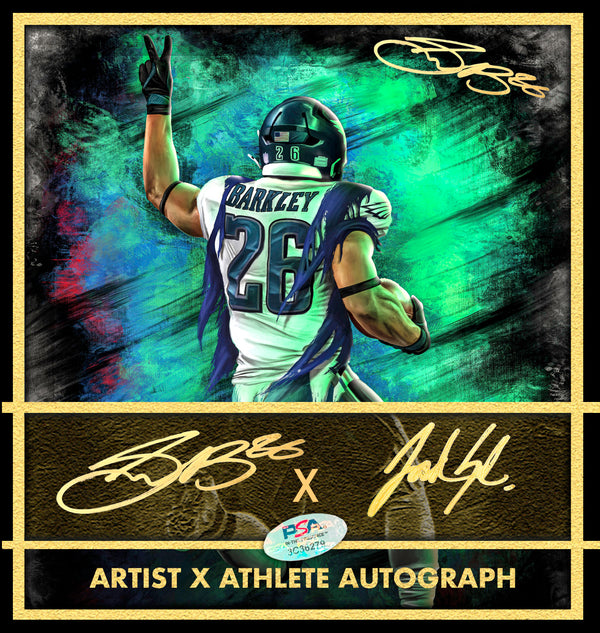 Saquon Barkley "HOMECOMING" Artist X Athlete Dual Autograph - Pre Order Opportunity