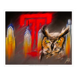Stella The Temple Owl - Spector Sports Art -