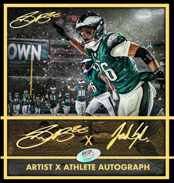 Saquon "HOUSE CALL" Artist X Athlete Dual Autograph - Pre Order Opportunity