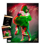 The Phillie Phanatic & Jason Kelce “Best Friends” - Spector Sports Art - 16 X 20 Art Print / Unframed / Kelce | Phanatic | Spector Autograph