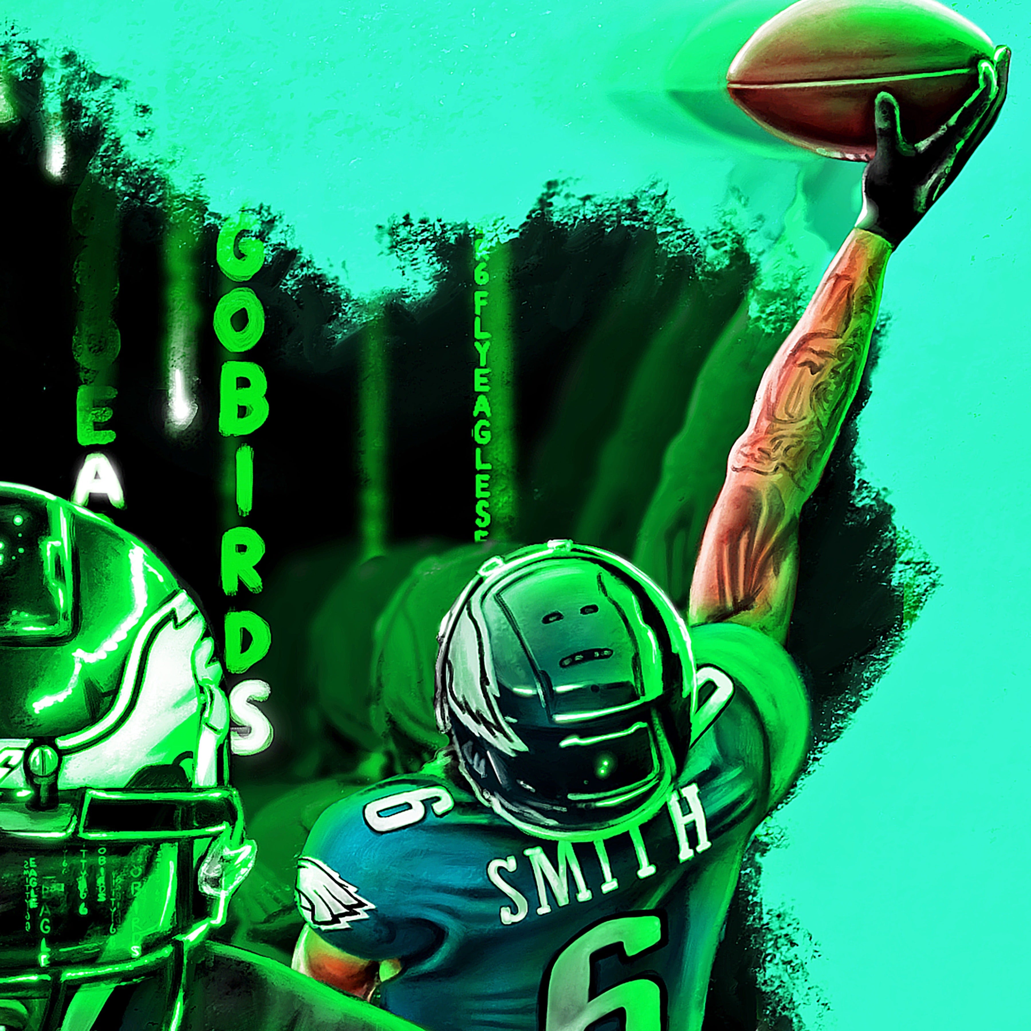 Devonta Smith “KEEP PUSHING” - Spector Sports Art -