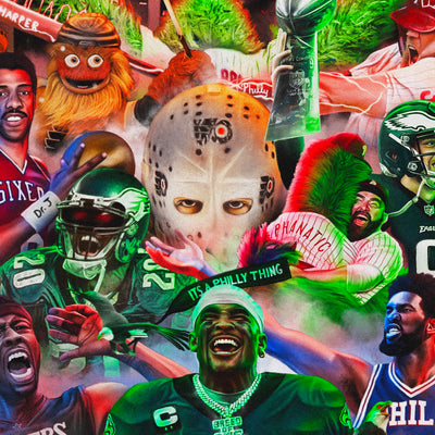 Philly Sports "ART WITH ENERGY" Limited Edition T-shirt - Spector Sports Art -