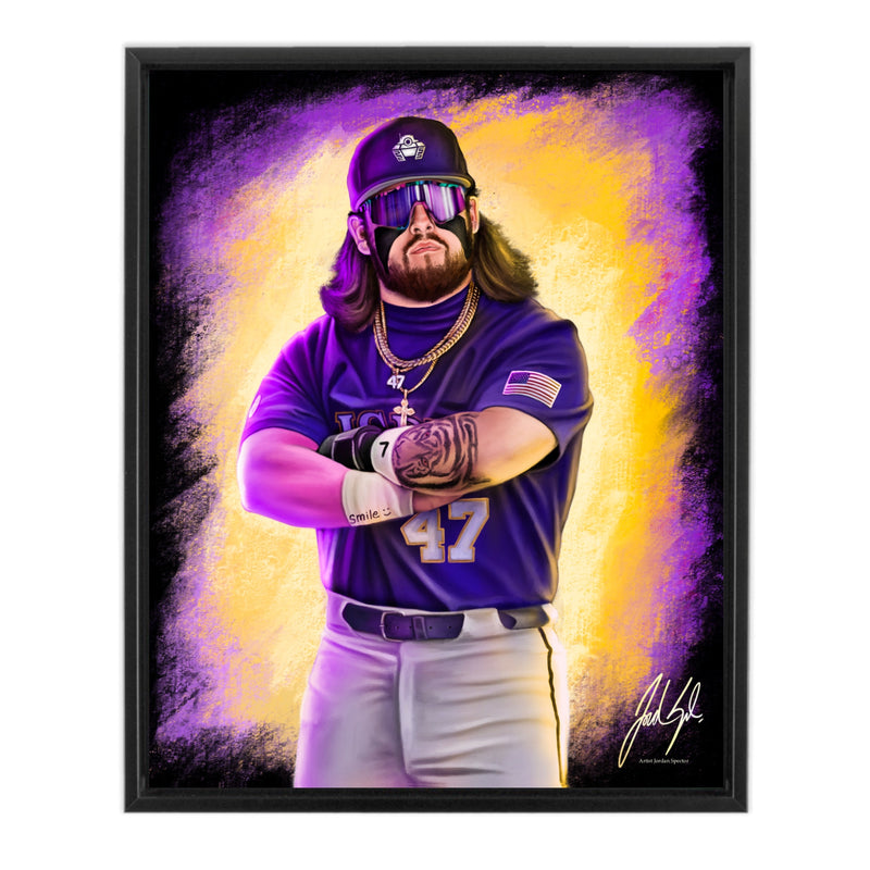 Tommy Tanks - Spector Sports Art - 16 X 20 Canvas / Framed