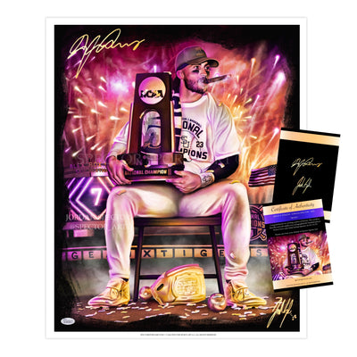 Dylan Crews “SEVEN” Artist X Athlete Dual Autograph - Spector Sports Art - 16 X 20 Art Print / Unframed / Dylan Crews X Jordan Spector Autograph