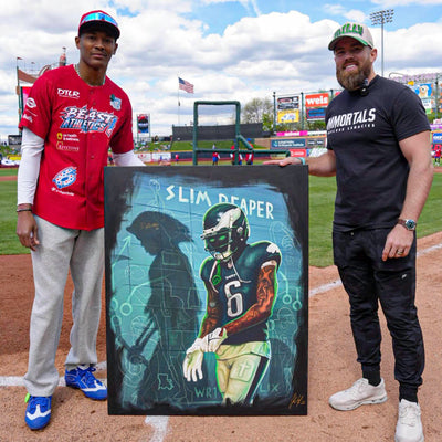 Devonta Smith "PHANTOM SIX" Artist X Athlete Dual Autograph | Pre-Sale Opportunity