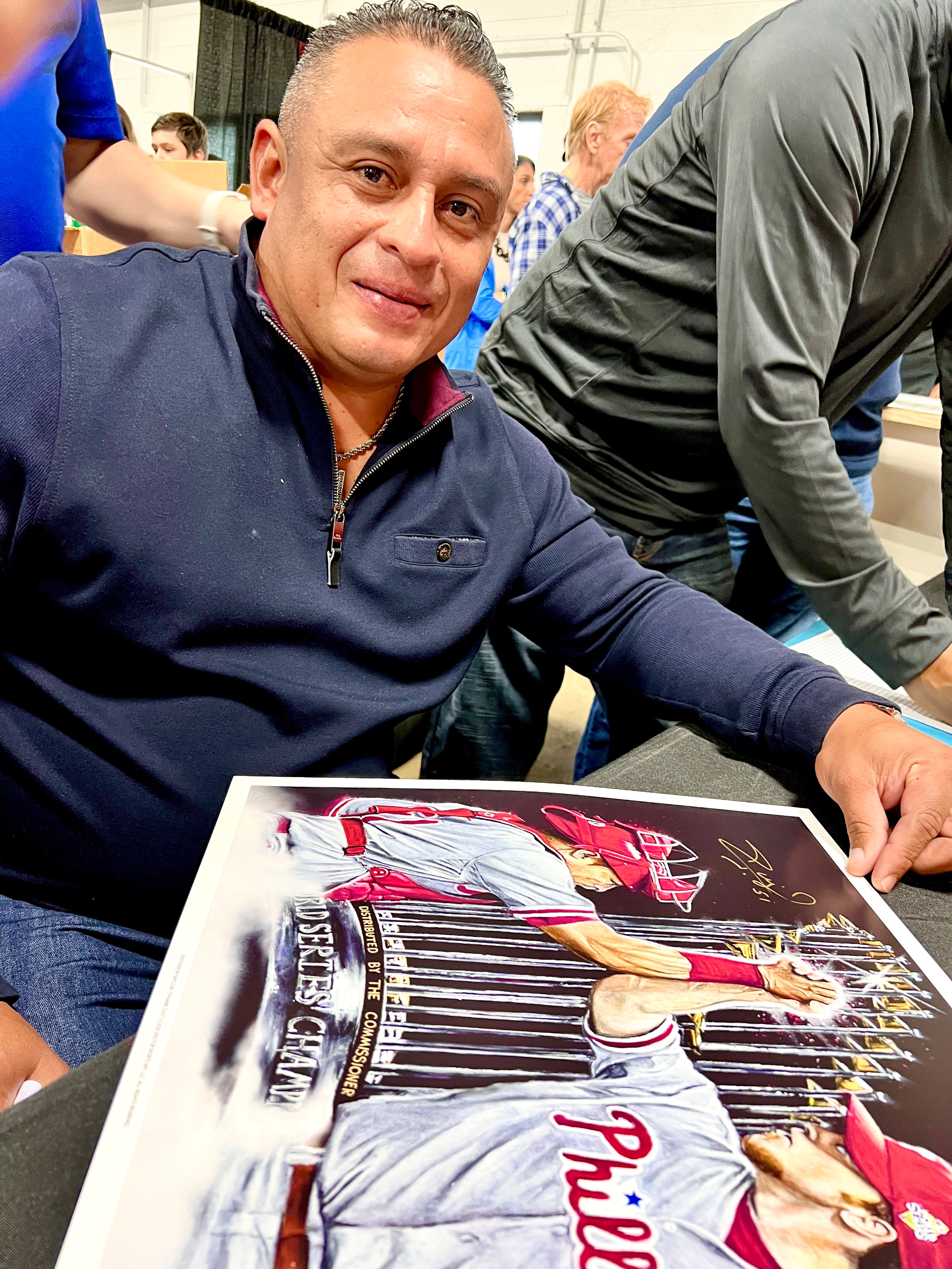 Phillies "Dynamic Duo" Brad Lidge & Carlos Ruiz Dual Autograph - Spector Sports Art -