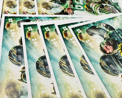 Jason Kelce "Hungry Dogs" Artist X Athlete Dual Autograph