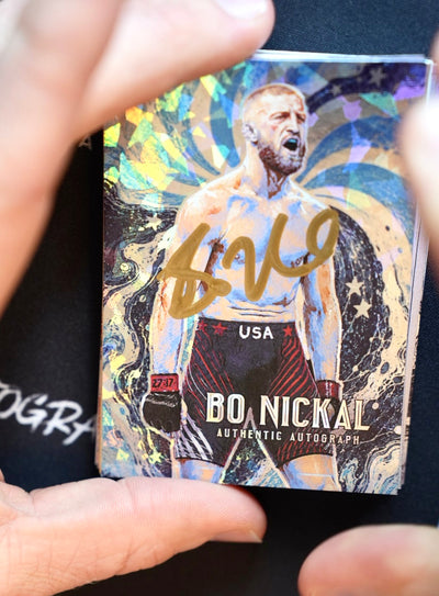 IMMORTAL MOMENTS™ "Stars & Strikes" Bo Nickal Autograph Collectible