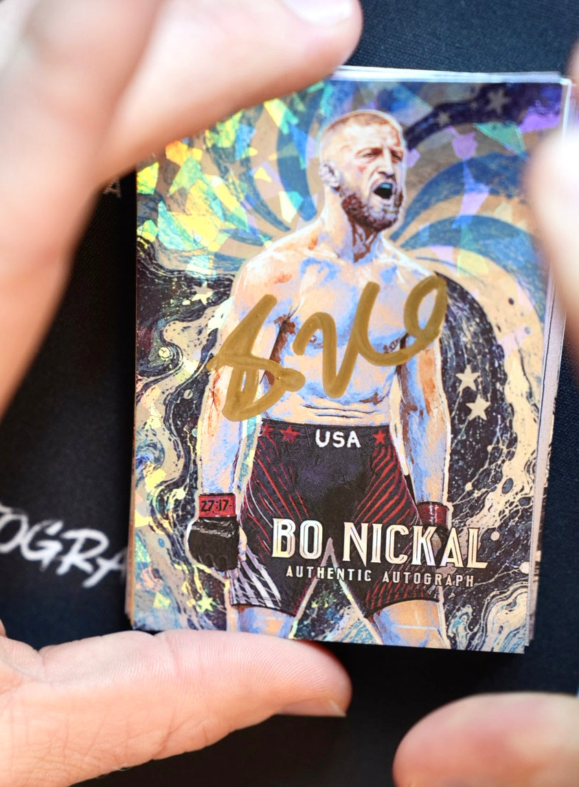IMMORTAL MOMENTS™ "Stars & Strikes" Bo Nickal Autograph Collectible