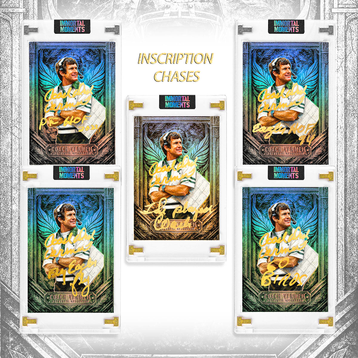 IMMORTAL MOMENTS™ DICK VERMEIL "THE PLAYERS COACH" PHILLY PHAME SET