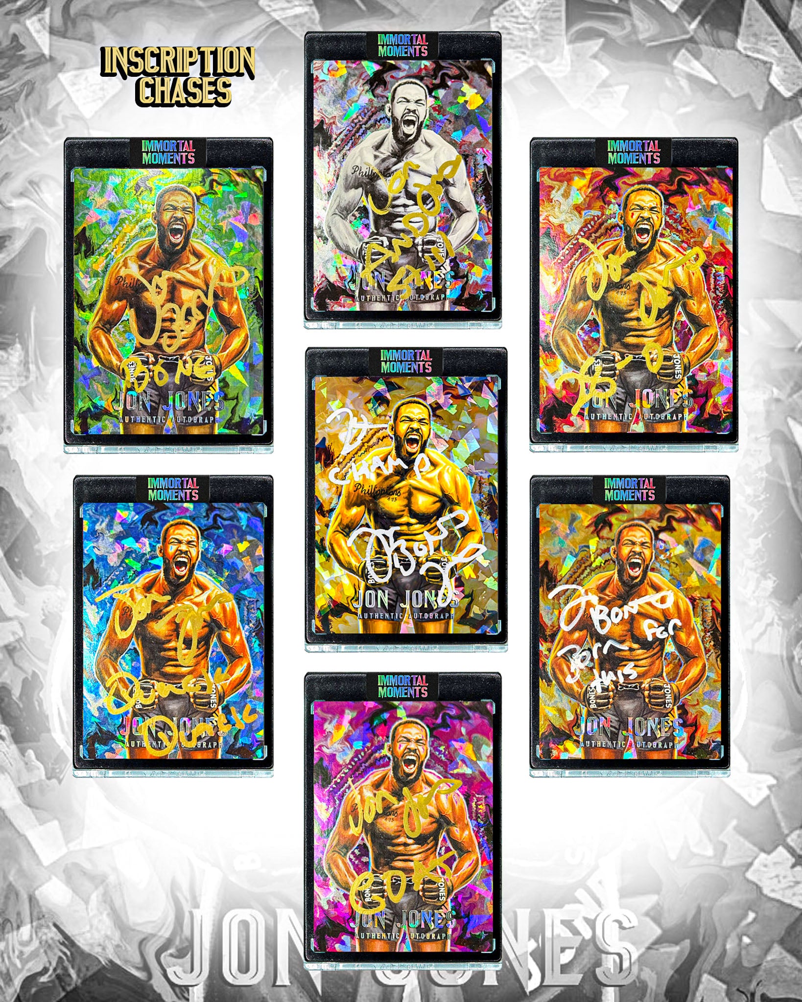 IMMORTAL MOMENTS™ Jon Jones "UNBEATABLE" Autograph Collectible