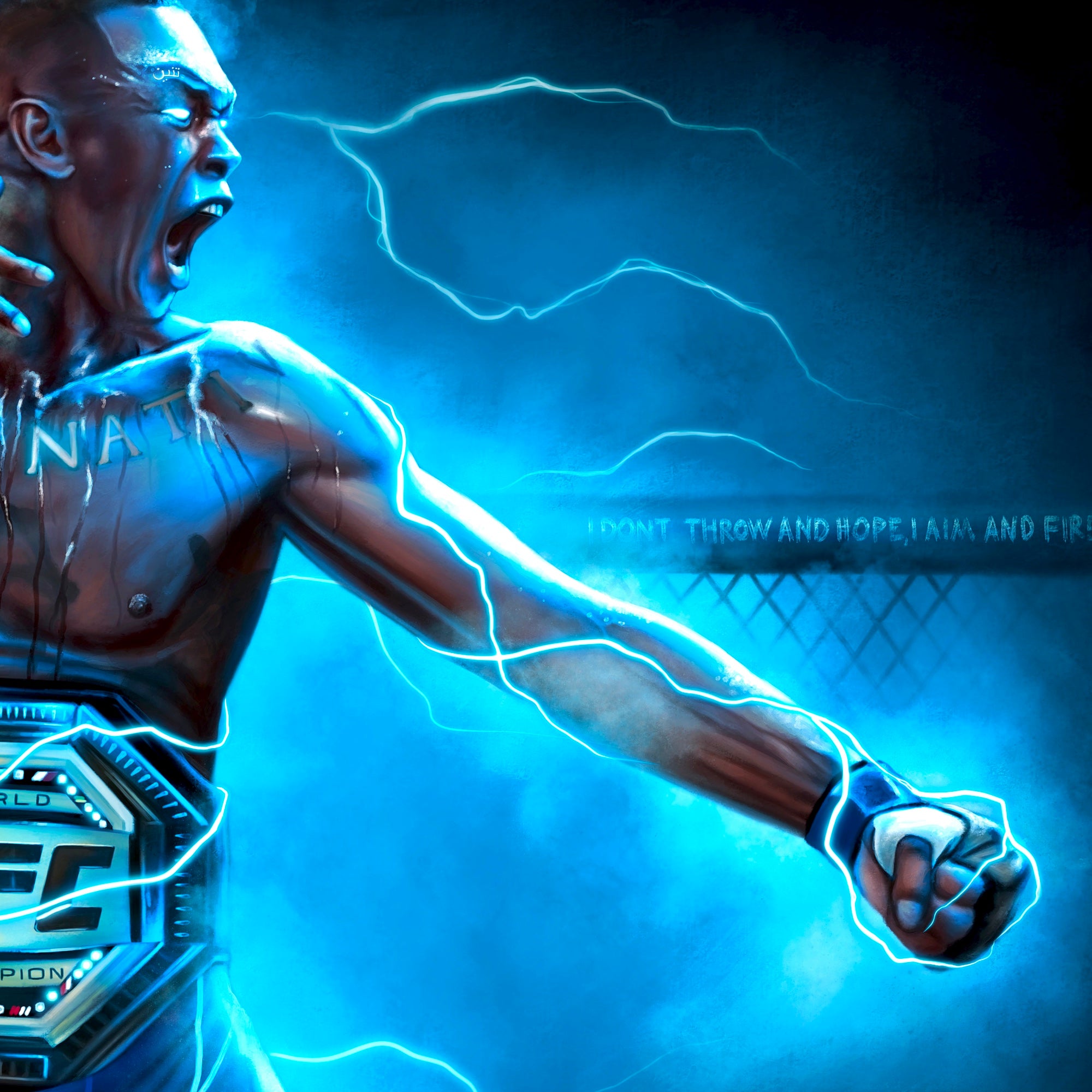 Israel Adesanya “The Last Stylebender” - Spector Sports Art -