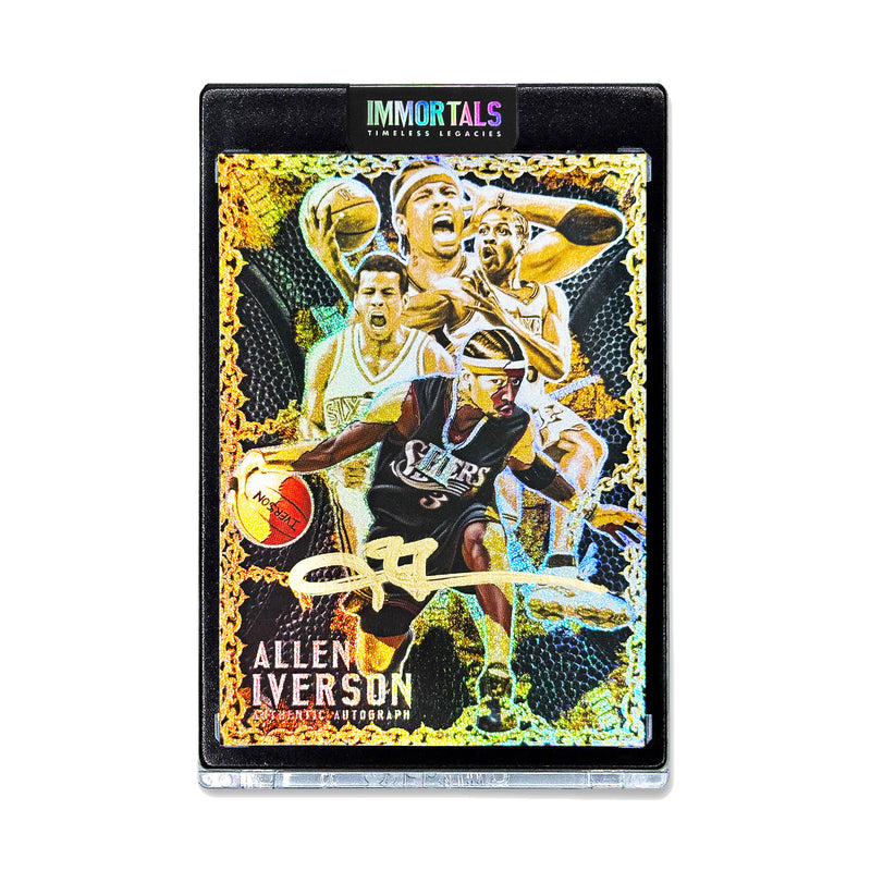 SPECTOR X IVERSON | "THE ANSWER" | UNRELEASED AUTOGRAPHED GOLD ICE PARALLEL ARTIST PROOF