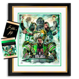 Jason Kelce "Hungry Dogs" Artist X Athlete Dual Autograph