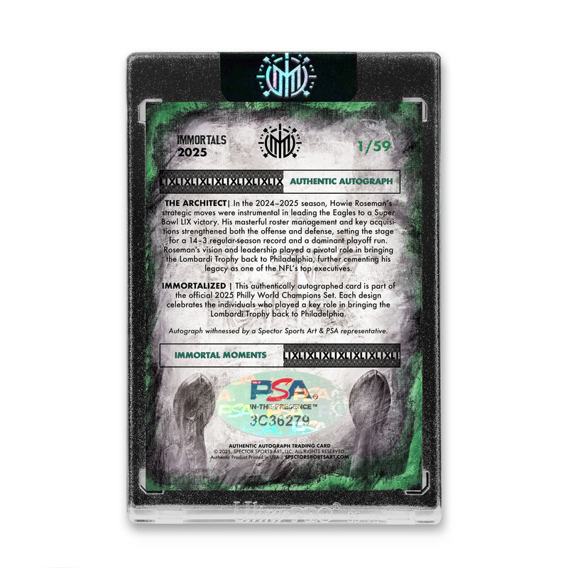 IMMORTAL MOMENTS™ HOWIE "THE ARCHITECT" LIX CHAMPIONS SET