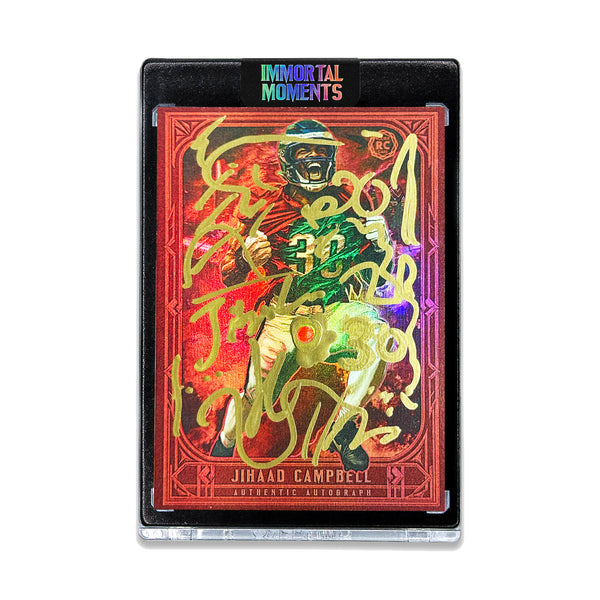 IMMORTAL MOMENTS | JIHAAD CAMPBELL | UNRELEASED CRIMSON PRISM AUTOGRAPH ARTIST PROOF TESTER