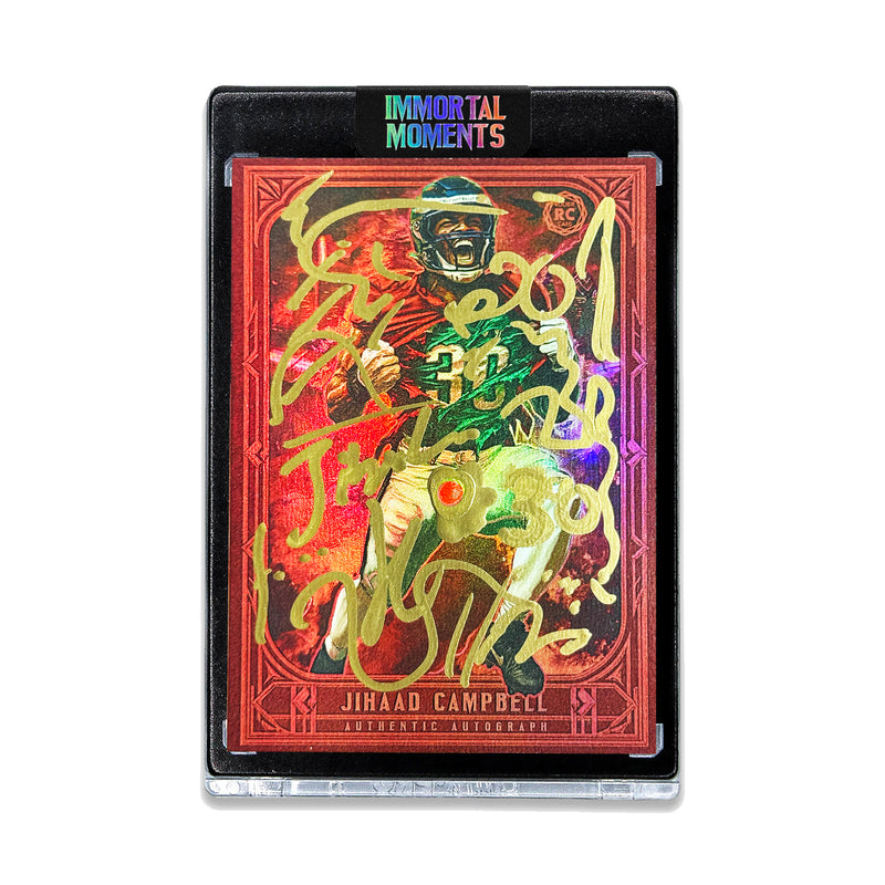 IMMORTAL MOMENTS | JIHAAD CAMPBELL | UNRELEASED CRIMSON PRISM AUTOGRAPH ARTIST PROOF TESTER